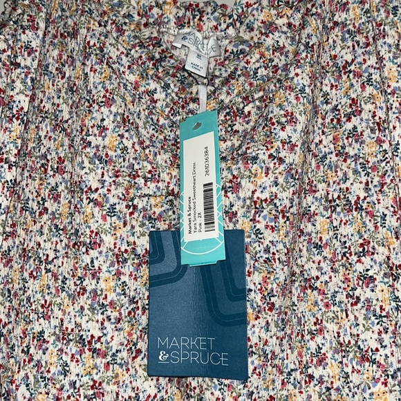 NWT Market & Spruce Smocked Sweetheart Dress from Stitch Fix - Picture 3 of 6